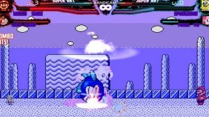 M.U.G.E.N Mario SMB2 & Cheep Chomp Vs Spongebob Vs Pinkie Pie