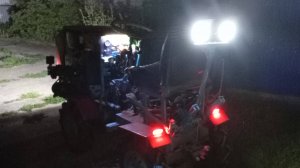 Установил габаритные, ближний свет и задние фары на свой мини Т-150К.