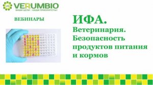 Иммуноферментный анализ. Ветеринария. Безопасность продуктов питания и кормов