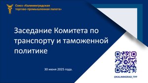 300625 Комитет по транспорту и таможенной политике