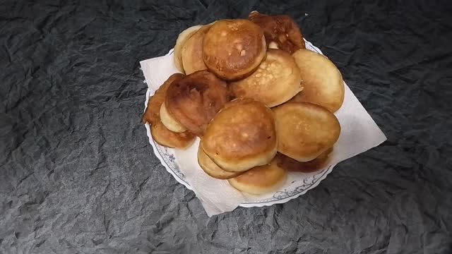 Оладушки на кефире. Секрет пышных оладьев.