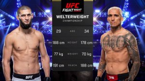 Хамзат Чимаев против Чарльза Оливейры Полный бой - UFC 5