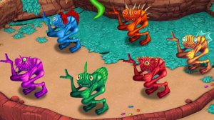 Кустива / Shrubb - все варианты цвета призматиков (My Singing Monsters: Dawn of Fire)