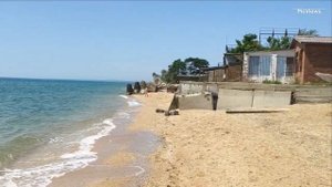 Крым Керчь пляж пансионата Жемчужный сегодня 2 июля 2025. Море и погода в Крыму сейчас
