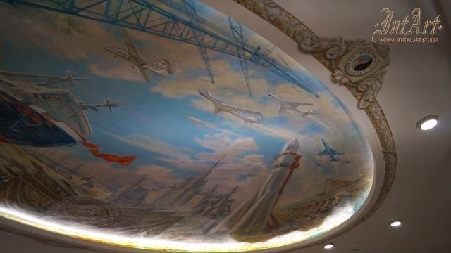 Роспись плафона .Достижения СССР часть 1