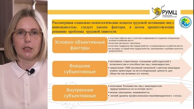 1.6 Мотивация трудовой занятости лиц с инвалидностью смотреть онлайн