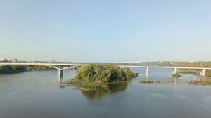 Через Оку у Коломны из окна поезда