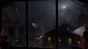 Звуки Дождя за Окном с Грозой для Снятия Стресса и Сна | Атмосфера Старинного Лондона