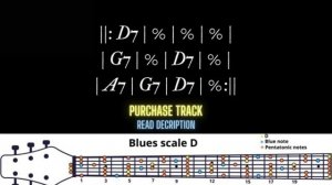 Mississippi Delta Blues Backing Track in D
