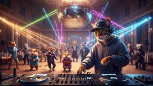 Индустриальный хард-техно бит – DJ Cat на пульте! - Purr-rum-pum-pum | AI Music & Video