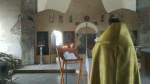 Служба в храме Благовещения Пресвятой Богородицы в Альшани