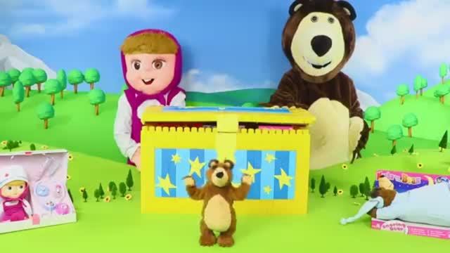Игровой домик и куклы для детей Маша и Медведь