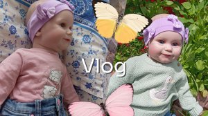 Едем в деревню с малышкой Стешой🏡/Кушаем первую малину и вишню с огорода🦋.