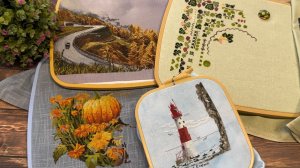 Вышивка крестом/Маяк «Бичи-Хед»/ Горный туман/Королева полей/Крыжовниковое лето.