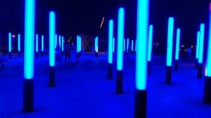 Световой фонтан. Городской курорт "Притяжение" - Магнитогорск