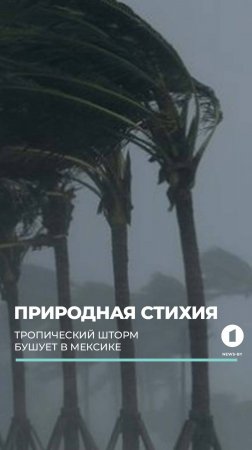 Тропический шторм бушует в Мексике. Масштабные наводнения накрыли несколько городов страны