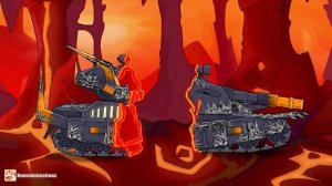 HomeAnimations – Мультики про танки  Встреча КВ-44-М2 и РАМОНС ： Наша битва будет ЛЕГЕНДАРНОЙ - Муль