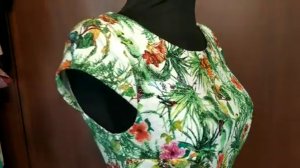 Раскрой и обработка рукава для летнего платья