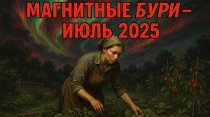 Магнитные бури в июле 2025: прогноз и опасные дни для огородников