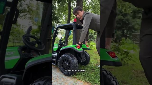 Детский электромобиль трактор с крышей и прицепом  39.900₽