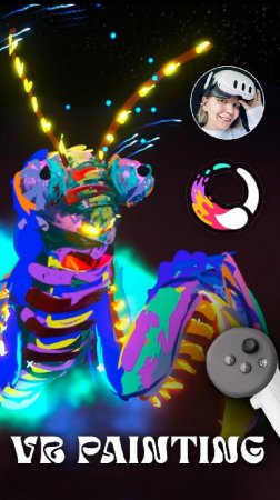 VR painting mantis #openbrush #metaquest3 #vrartist