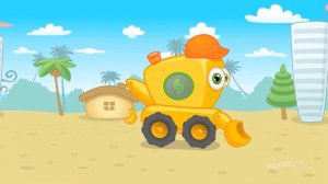 Мультик песенка для детей про машинки развивающий, обучающий. Учим цвета. Желтый и синий трактор