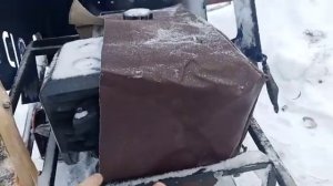 самодельный чехол для мотоблока на зиму