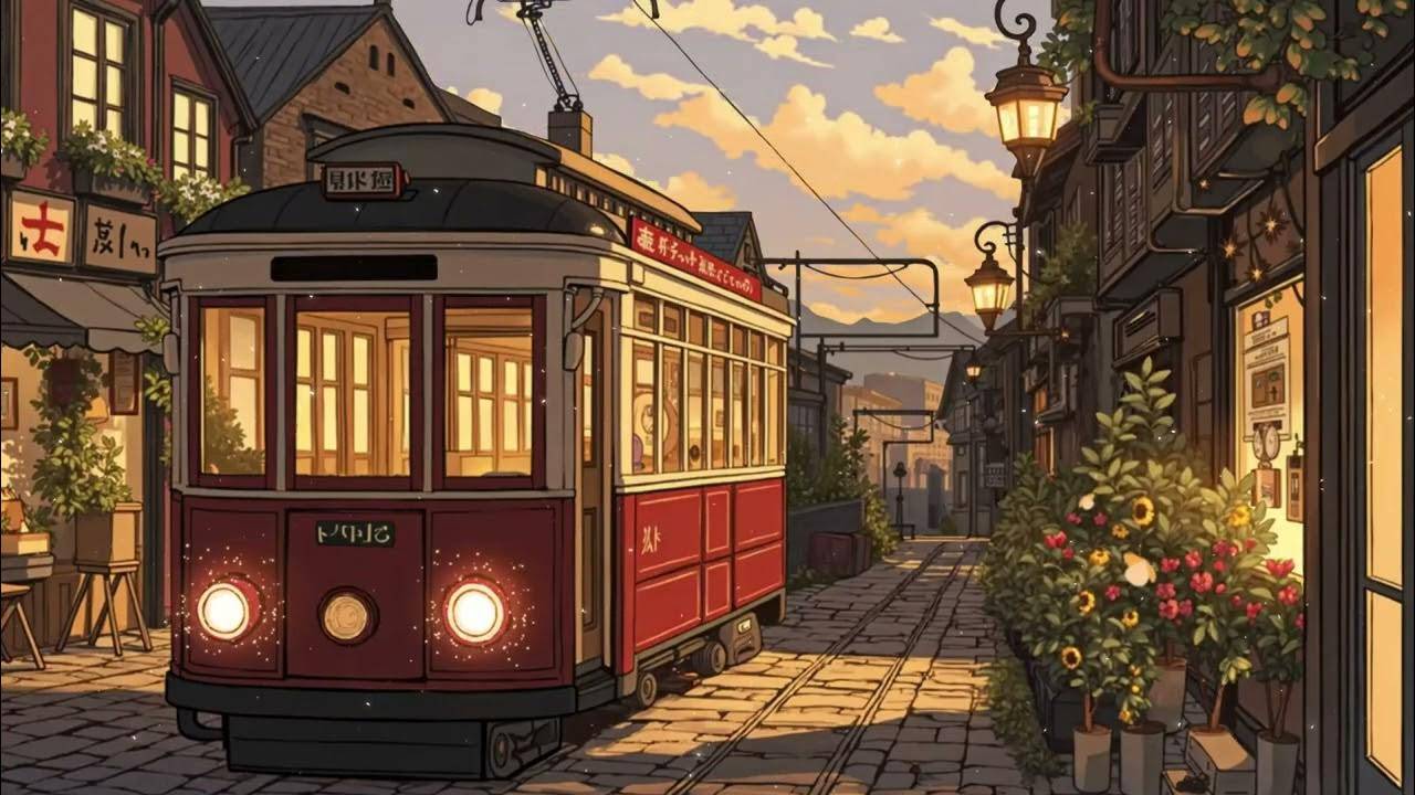 warm wander a red tram a playlist for relaxed evening strolls #chillbeats #lofimusic смотреть онлайн