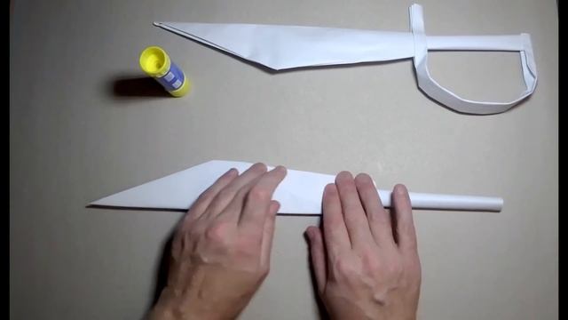 DIY_KakcpenaTb ПИРАТСКИЙ КОРЗИННЫЙ САБЛЬ Из бумаги А4