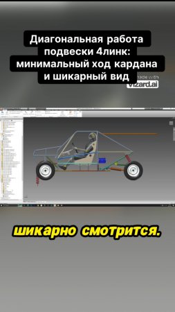 Работа подвески 4линк