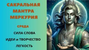 Сакральная Мантра Меркурию. Среда. Сила Слова идеи и Творчество Легкость.