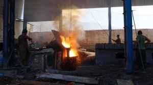Process of Metal Recycling Old Rusty Iron Scrap Factory Steel Production Which scrap Metal