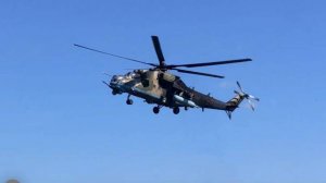 Экипаж Ми-35М уничтожил место скопления личного состава и бронетехники ВСУ