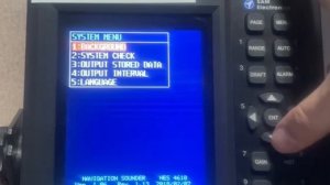 Echo Sounder, SAM Electronics.SDF test / #BridgeEquipment #моряки #navigation #EchoSounder #NavTest