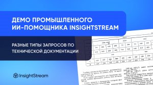 Демонстрация промышленного ИИ-помощника InsightStream