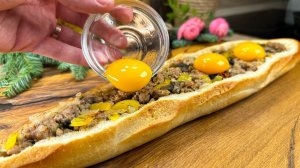 Вкуснее, чем в кафе! Фаршированный багет за 15 минут — секрет моей бабушки из Америки!