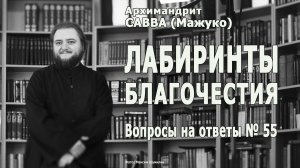 ЛАБИРИНТЫ БЛАГОЧЕСТИЯ (о книге) • Вопросы на ответы № 55