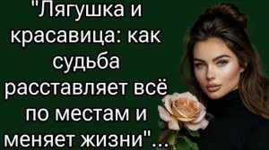 Лягушка и красавица как судьба расставляет всё по местам и меняет жизни . Аудиорассказы