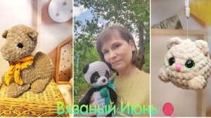 Вязовлог Июня 2025. Вяжу заказы и новые игрушки.