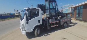 Обзор б/у автовышки ISUZU ELF 4×2 QL1043BUHAY 27 м, 2024 г.в., 10643 км, Якутск