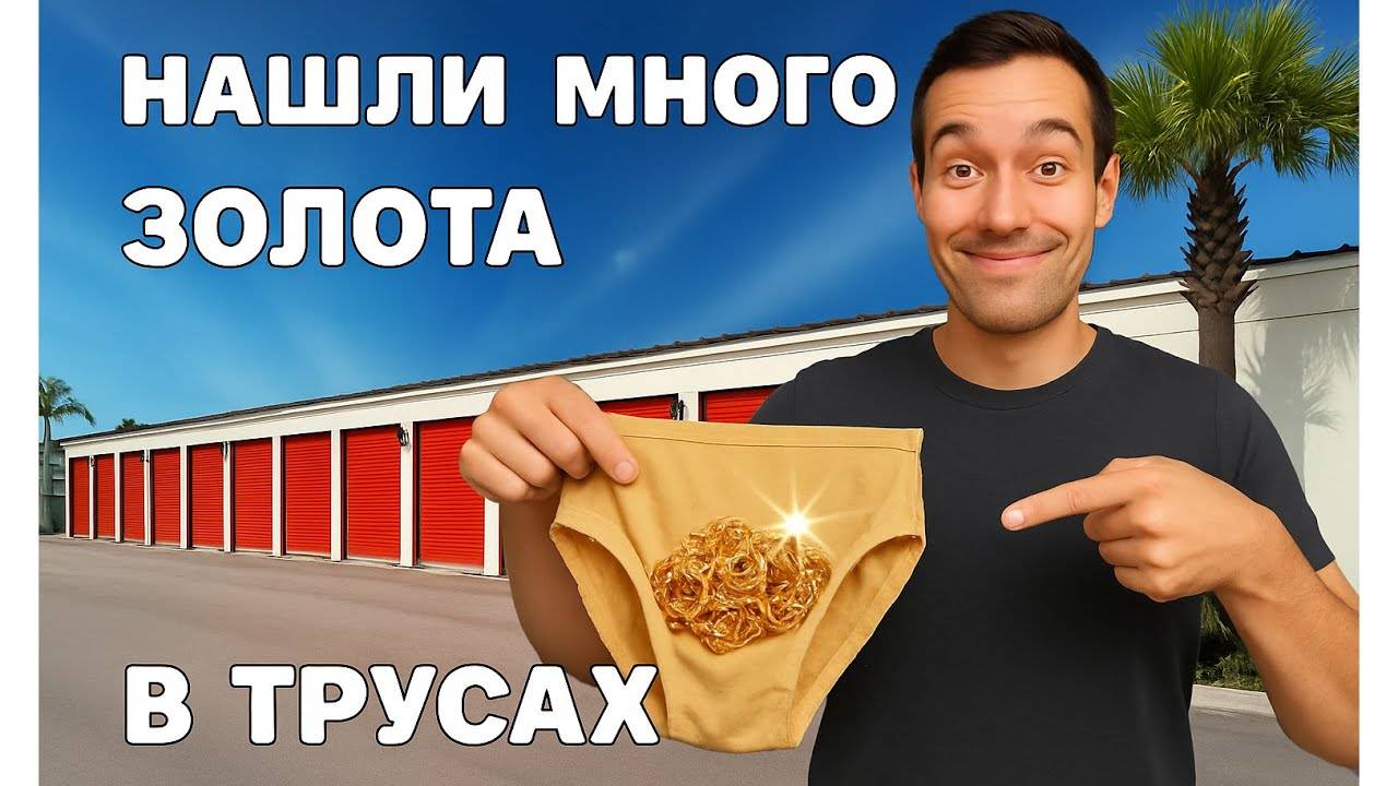 Нашли много золота в трусах. Очень повезло!