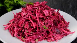 Беру СВЕКЛУ и Отварную Рыбу! Готовлю потрясающий салат! Вкусный рецепт из простых продуктов!