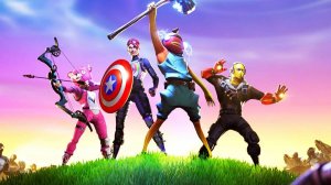Fortnite играю с Нубом отцом и его другом
