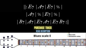 Slow Blues Backing Track in E