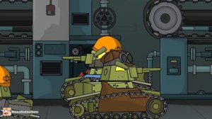 HomeAnimations – Мультики про танки  КВ-44-М2 vs ГИБРИД - Мультики про танки