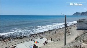Анапа сегодня 2 июля 2025. Пляж 40 лет Победы. Чёрное море. Отдых и погода в Анапе сейчас