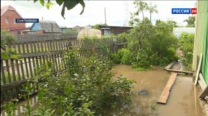 В Сыктывкаре по улице Северная идут работы по откачке воды после ливней