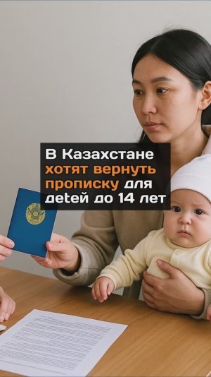 В Казахстане хотят вернуть прописку для детей