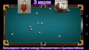Бильярдная партия между Кешой и Цыпенштейном.