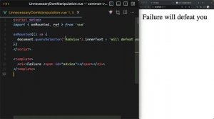13 - Unnecessary Manual DOM Manipulation